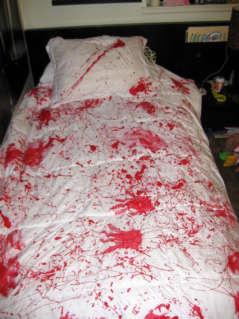 Blut im Bett