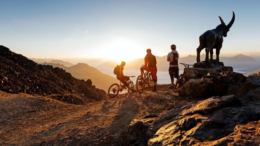 Mit dem Fahrrad durch die Berge