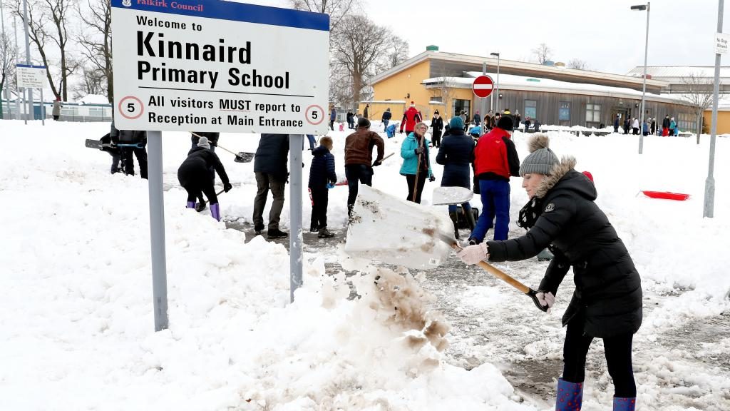 Was träumen Sie vom Schneeschaufeln?