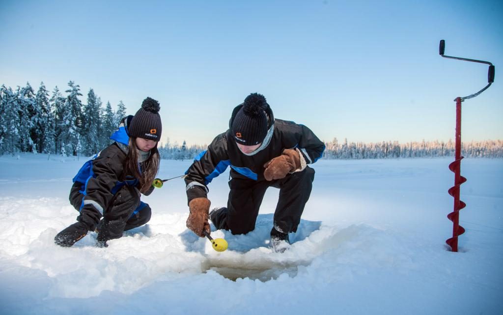 Winterfischen im Traum