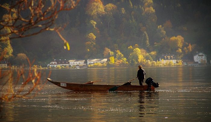 Traum über ein Boot