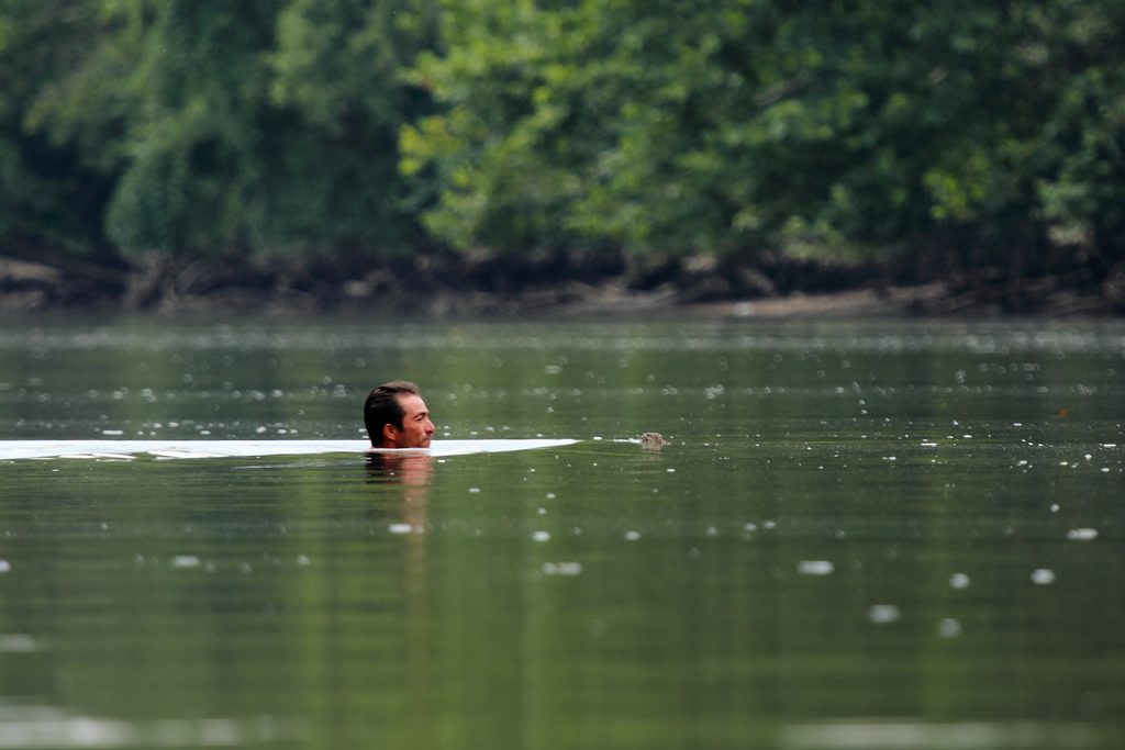 Traum vom Schwimmen im Fluss