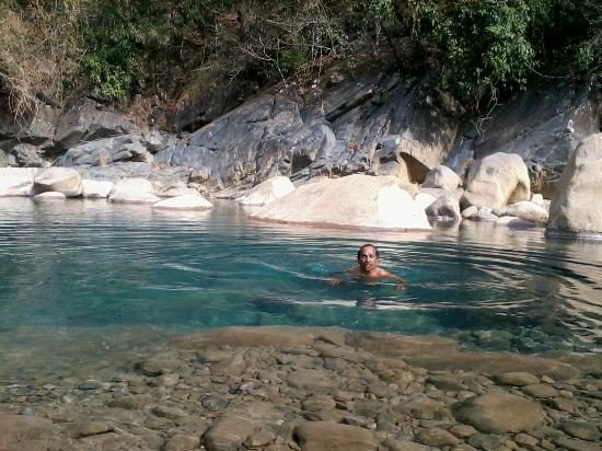 träumen vom Baden in klarem Wasser