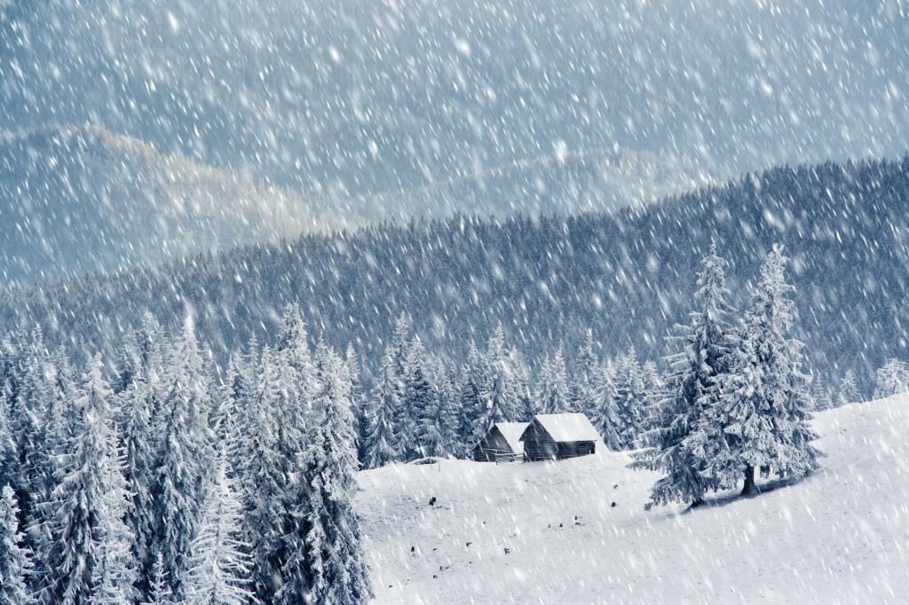 Schneefall im Traum