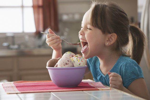 träumte vom Eis essen