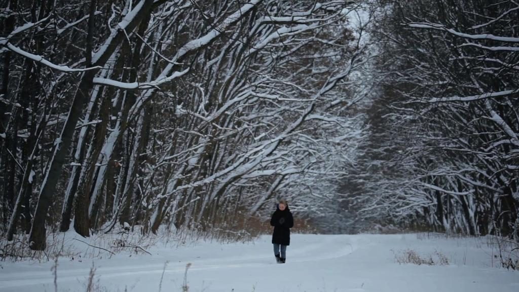 Nachts im Traum barfuß durch den Schnee laufen