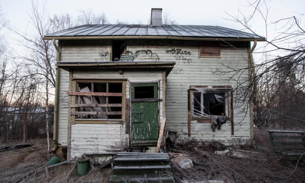 bröckelndes Haus im Traum