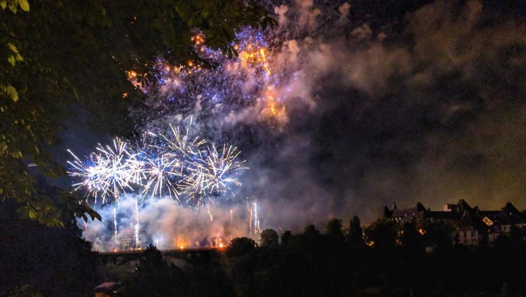 Feuerwerk in einem Traum