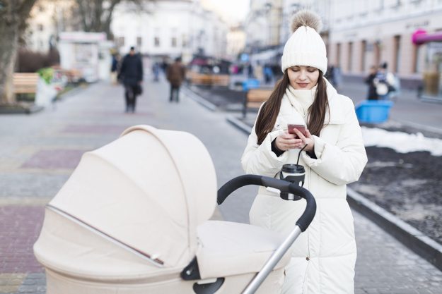 Traum über einen Kinderwagen