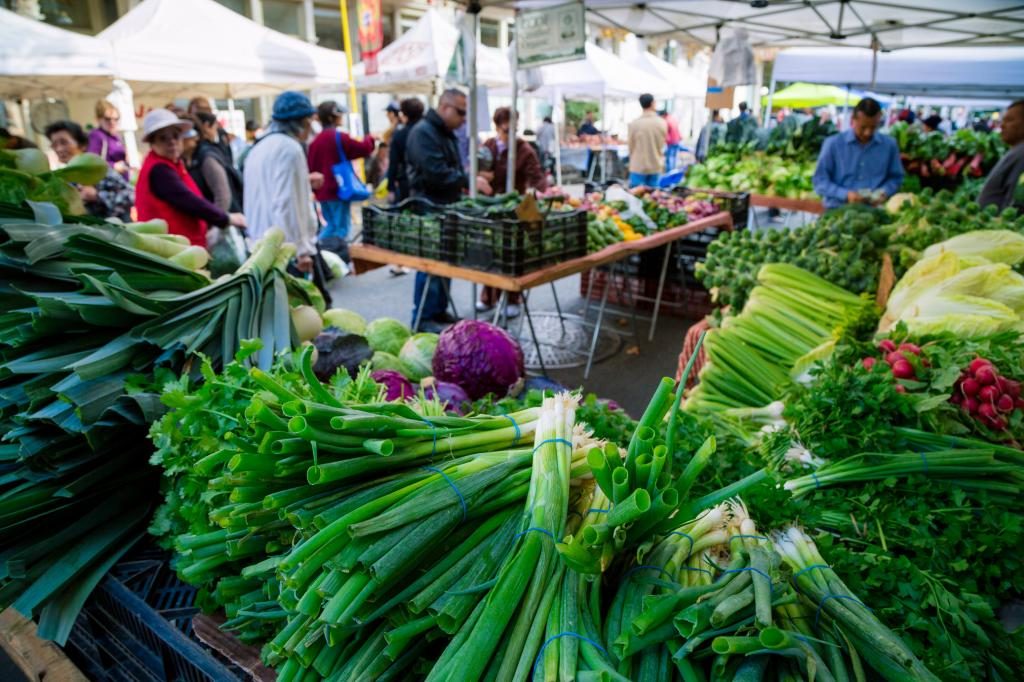 Traum, Lebensmittel auf dem Markt zu kaufen